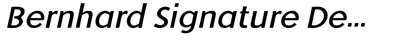 Bernhard Signature Demi Bold Italic